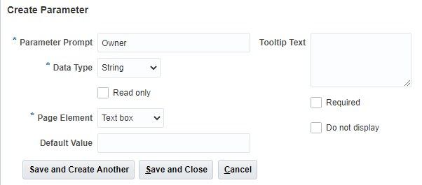 Create ESS Job Parameter