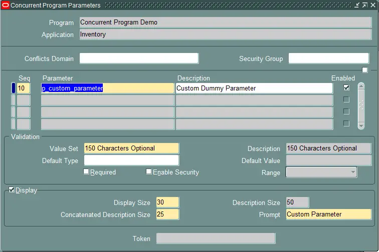 oracle-concurrent-program-parameter