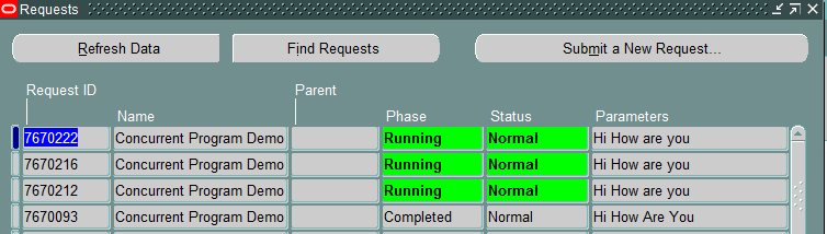 oracle-request-summary-window