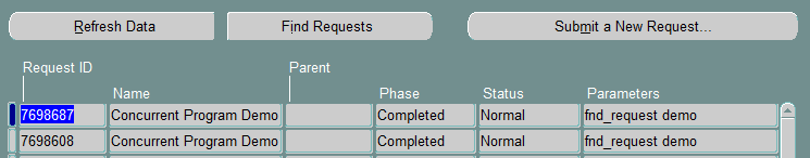 Submit Concurrent Program from back-end using fnd_request