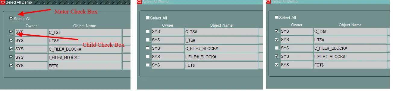 select-all-oracle-form-working