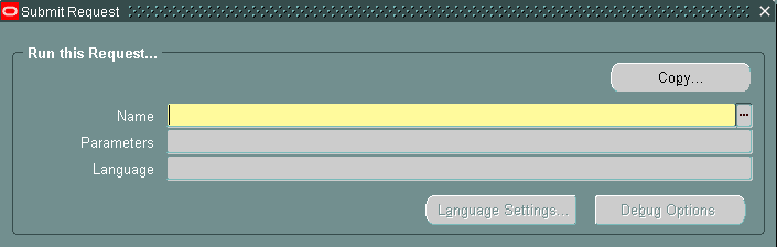 Run request form in Oracle Apps 11i
