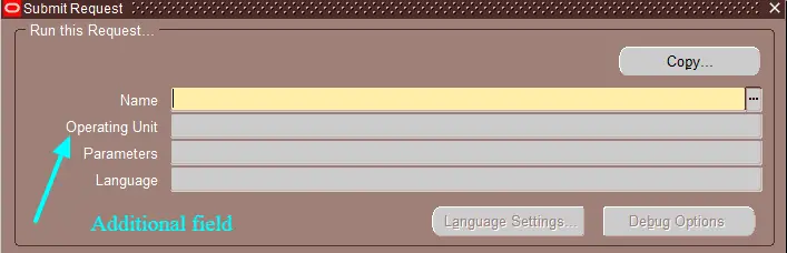 Run request form Oracle Apps R12
