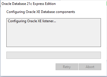 Configure Oracle Database Compnents