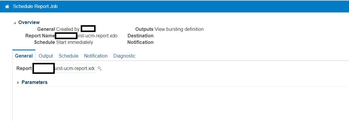 schedule Oracle BIP Report